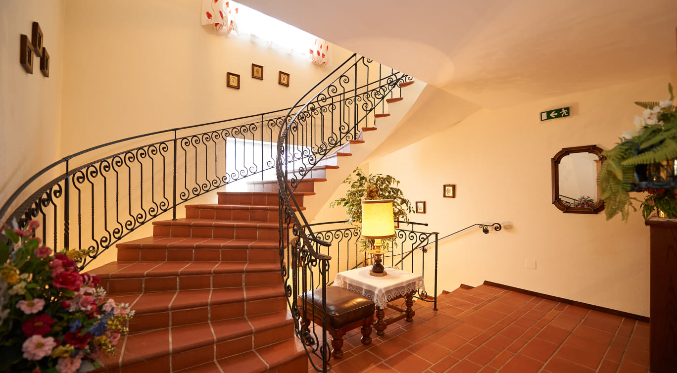 Stiegenhaus in den Ferienwohnungen Kastner in Flachau