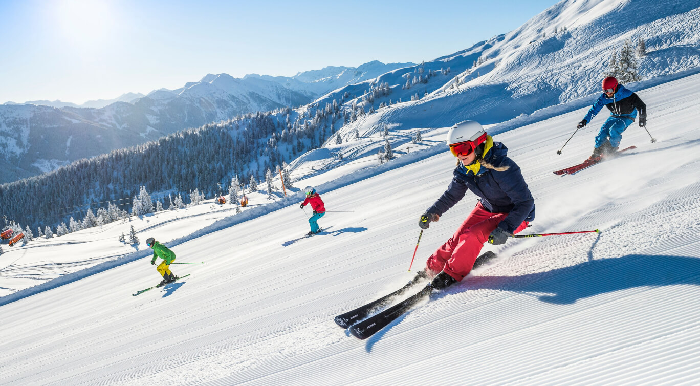 Skifahren auf breiten, bestens präparierte Skipisten in Flachau, Snow Space Salzburg
