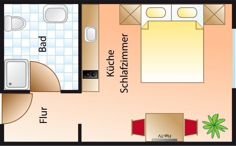 Grundriss Appartement Typ A