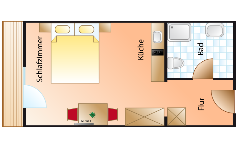 Grundriss Appartement Typ A