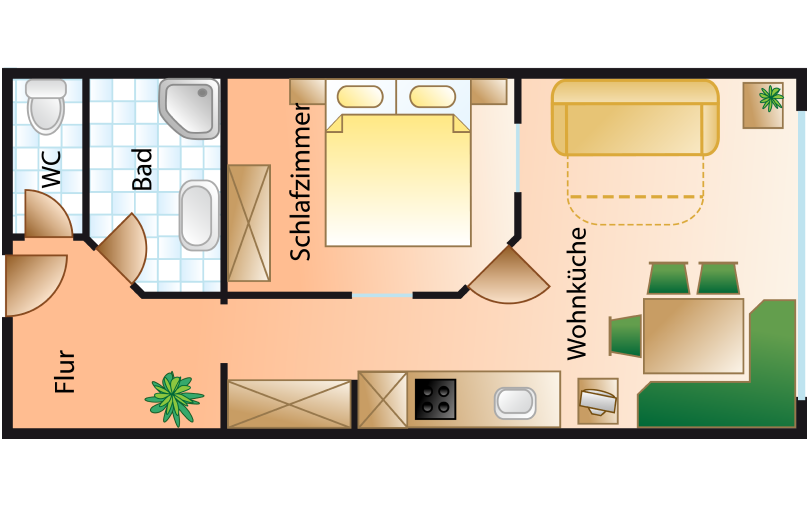 Grundriss Appartement Typ C