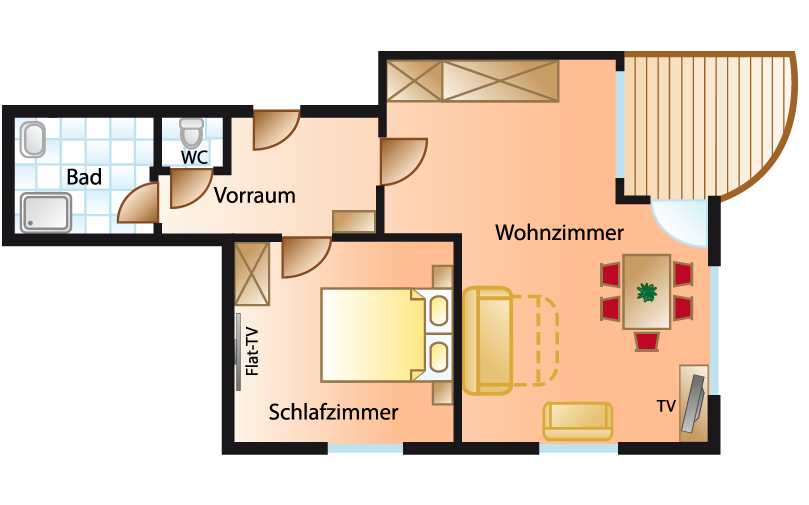 Grundriss Appartement Typ C